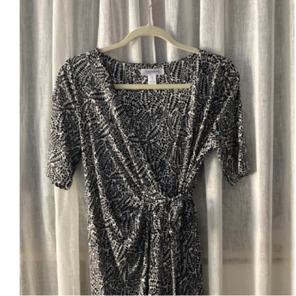 Motherhood Black & White Maternity Dress (small)